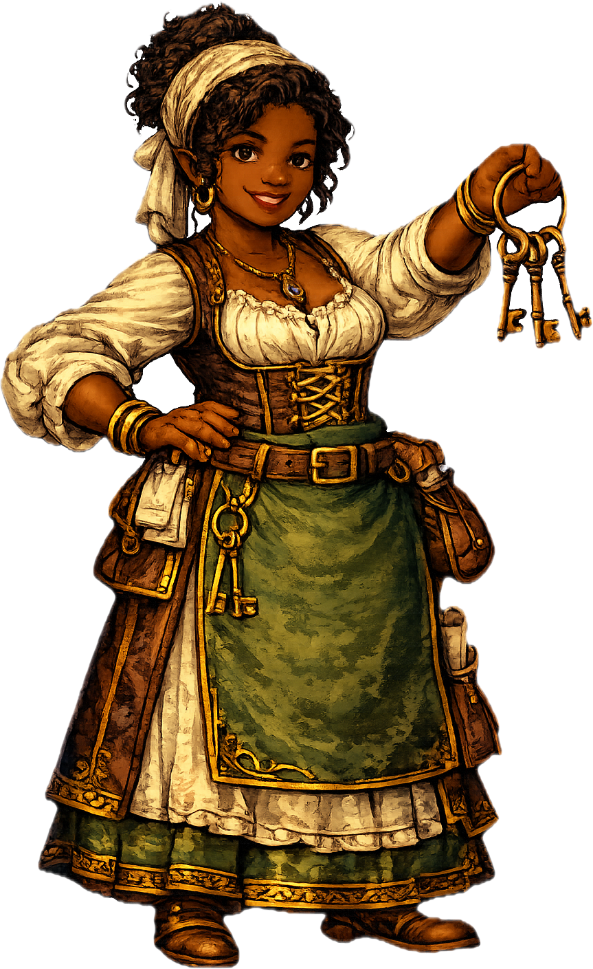 Moira, owner of the inn